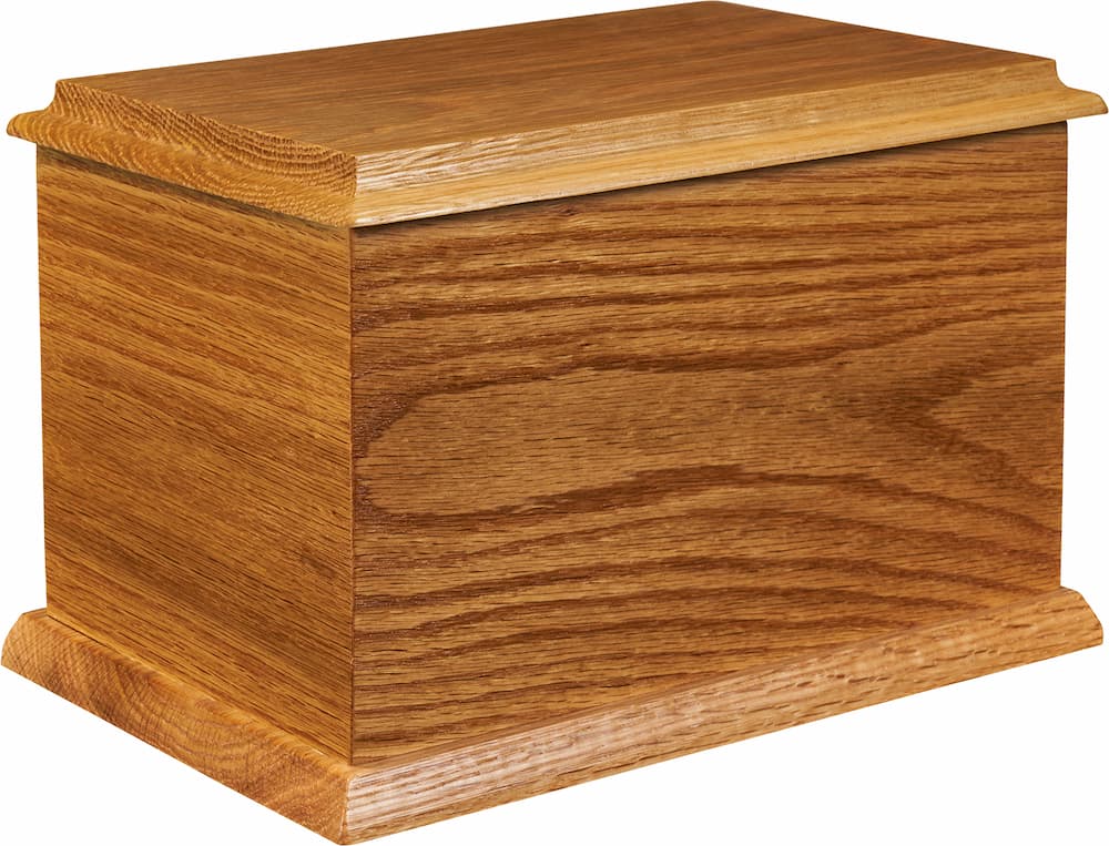 37 Plain Oak Ashes Casket