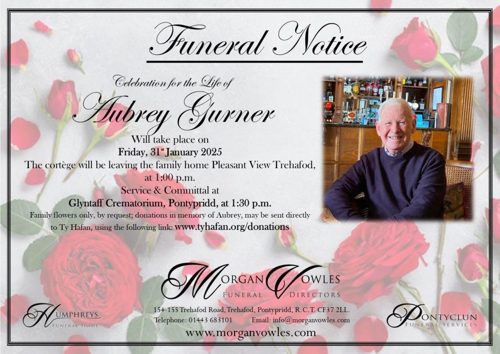 Funeral Notice Aubrey Gurner